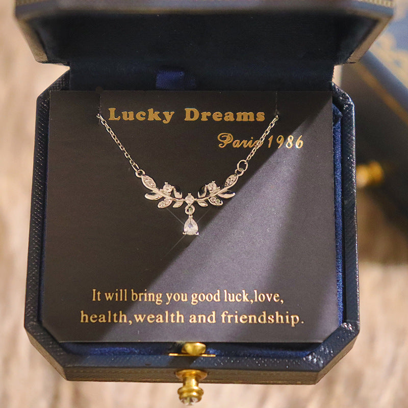 Wholesale 925 Sterling Silver Necklace Clavicle Chain